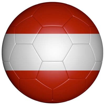 Austria Football Flag 25mm Button Badge