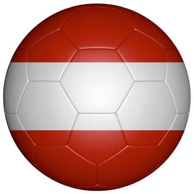 Austria Football Flag 58mm Mirror Keyring
