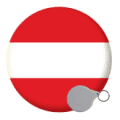 Austria Keyrings - 58mm