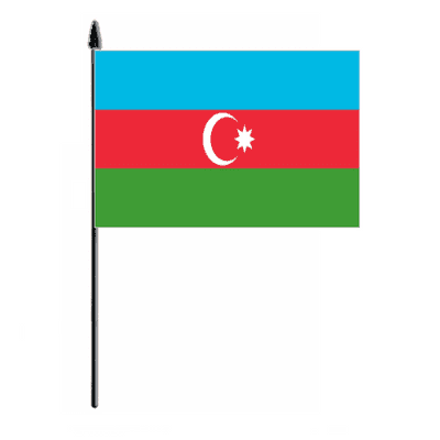 Azerbaijan Country Hand Flag - Medium
