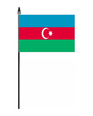Azerbaijan Country Hand Flag - Small.
