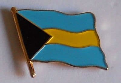 Bahamas Country Flag Enamel Pin Badge