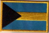 Bahamas Embroidered Flag Patch, style 08.