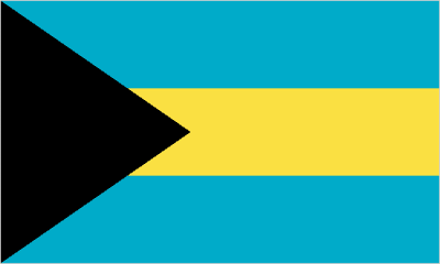 Bahamas Large Country Flag - 5' x 3'.