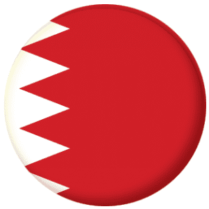 Bahrain Country Flag 58mm Button Badge