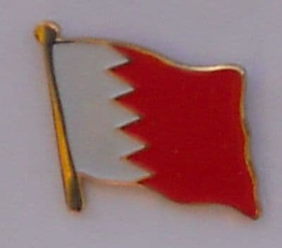 Bahrain Country Flag Enamel Pin Badge