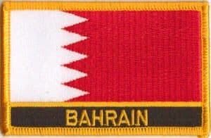 Bahrain Embroidered Flag Patch, style 09