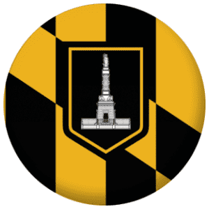 Baltimore (Maryland) Flag 58mm Button Badge