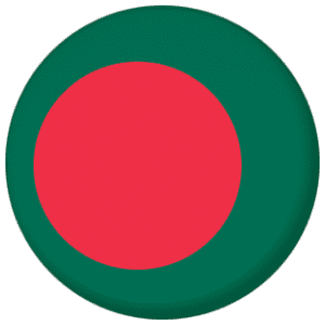 Bangladesh Country Flag 58mm Mirror Keyring