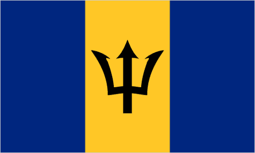 Barbados Large Country Flag - 5' x 3'.