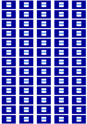 Basilicata Flag Stickers - 65 per sheet