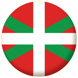 Basque Flag 58mm Button Badge.