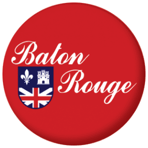 Baton Rouge (Louisiana) Flag 25mm Keyring