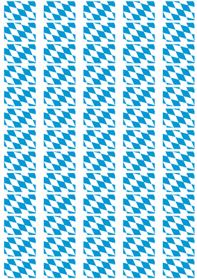 Bavaria Flag Stickers - 65 per sheet