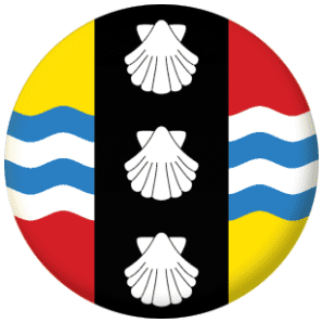 Bedfordshire County Flag 58mm Button Badge
