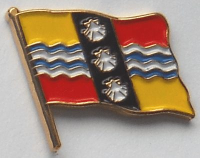Bedfordshire County Flag Enamel Pin Badge