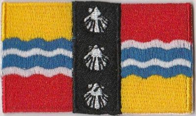 Bedfordshire Embroidered Flag Patch, style 04