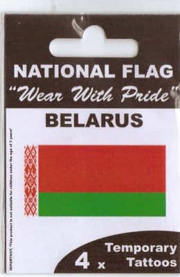 Belarus Country Flag Tattoos.