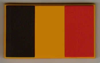 Belgium Country Flag Soft PVC Fridge Magnet.