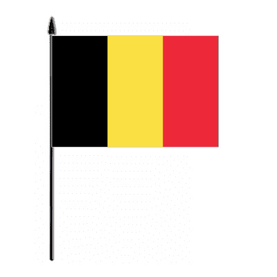 Belgium Country Hand Flag - Medium.