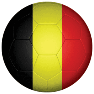 Belgium Football Flag 58mm Fridge Magnet