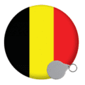 Belgium Keyrings - 58mm