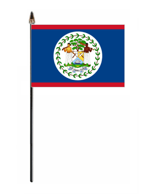 Belize Country Hand Flag - Small.