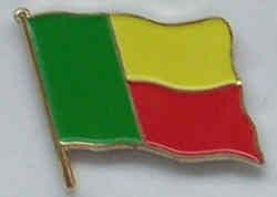 Benin Country Flag Enamel Pin Badge