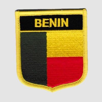 Benin Embroidered Flag Patch, style 07