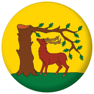 Berkshire County Flag 58mm Button Badge