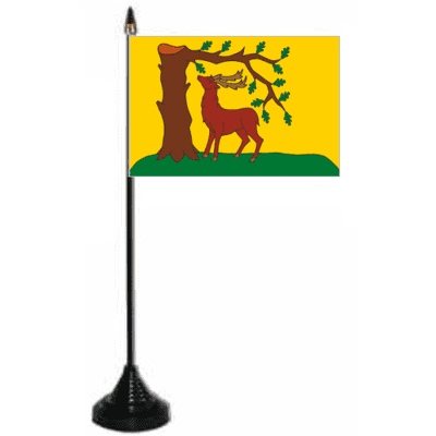 Berkshire Desk / Table Flag with plastic stand and base