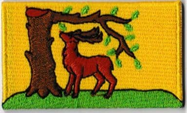 Berkshire Embroidered Flag Patch, style 04