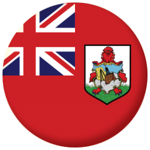 Bermuda Flag 25mm Flat Back