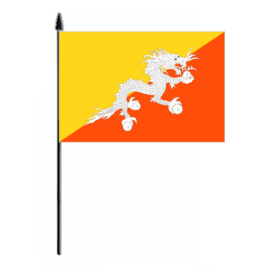 Bhutan Country Hand Flag - Medium