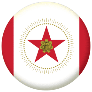 Birmingham (Alabama) Flag 25mm Button Badge
