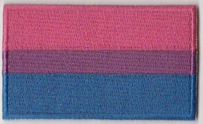 Bisexual Pride Flag Embroidered Flag Patch, style 04