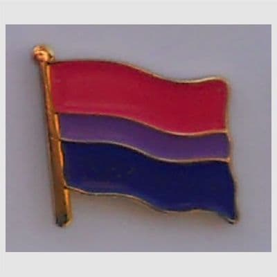 Bisexual Pride Flag Enamel Pin Badge
