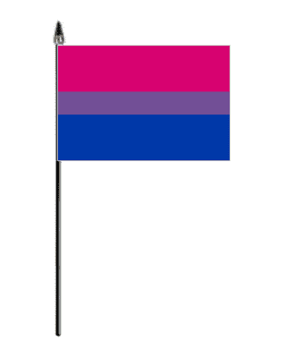 Bisexual Pride Hand Flag - Small