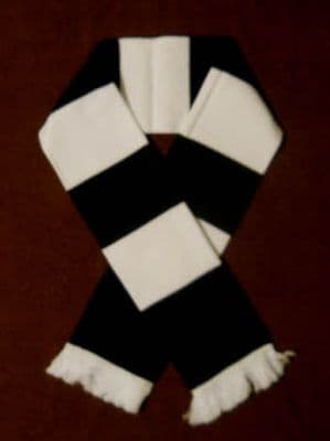 Black and White Retro Bar Scarf.