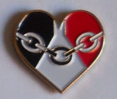 Black Country County Heart Flag Enamel Pin Badge