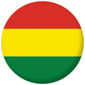 Bolivia Civil Flag 25mm Flat Back