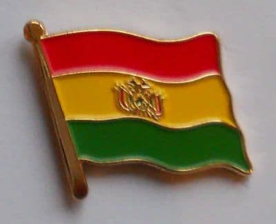 Bolivia Country Flag Enamel Pin Badge