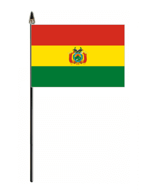 Bolivia Country Hand Flag - Small.