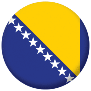 Bosnia Country Flag 58mm Fridge Magnet
