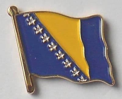 Bosnia Country Flag Enamel Pin Badge