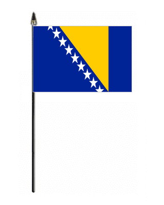 Bosnia & Herzegovina Country Hand Flag - Small.