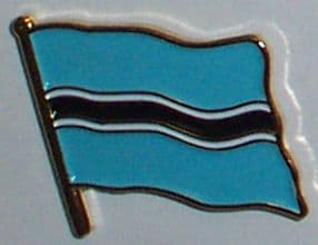 Botswana Country Flag Enamel Pin Badge