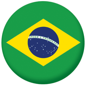 Brazil Country Flag 58mm Keyring