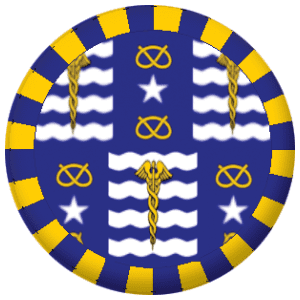 Brisbane Flag 58mm Button Badge