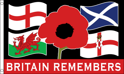 Britain Remembers Large Flag - 5' x 3'